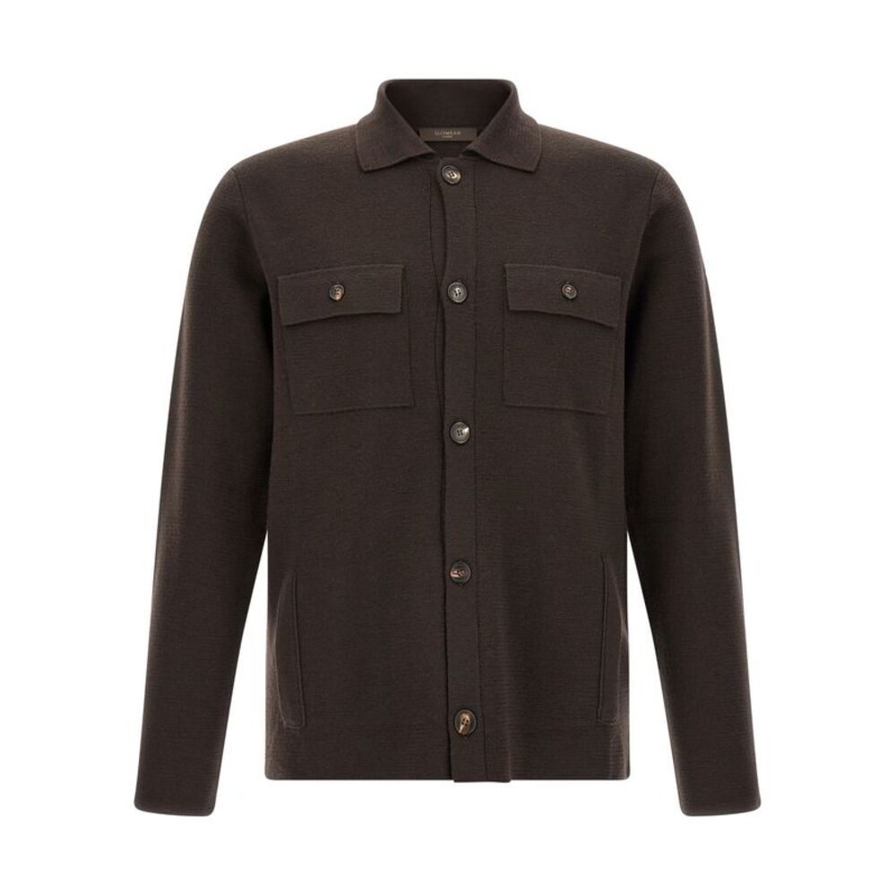 ZANONE Brown Virgin Wool Men's Cardigan